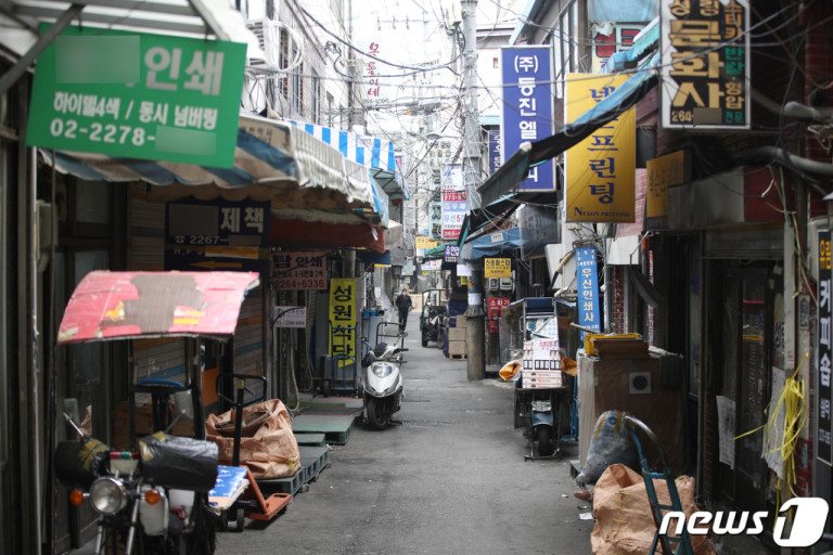 Seoul Korea Euljiro history, printing alley