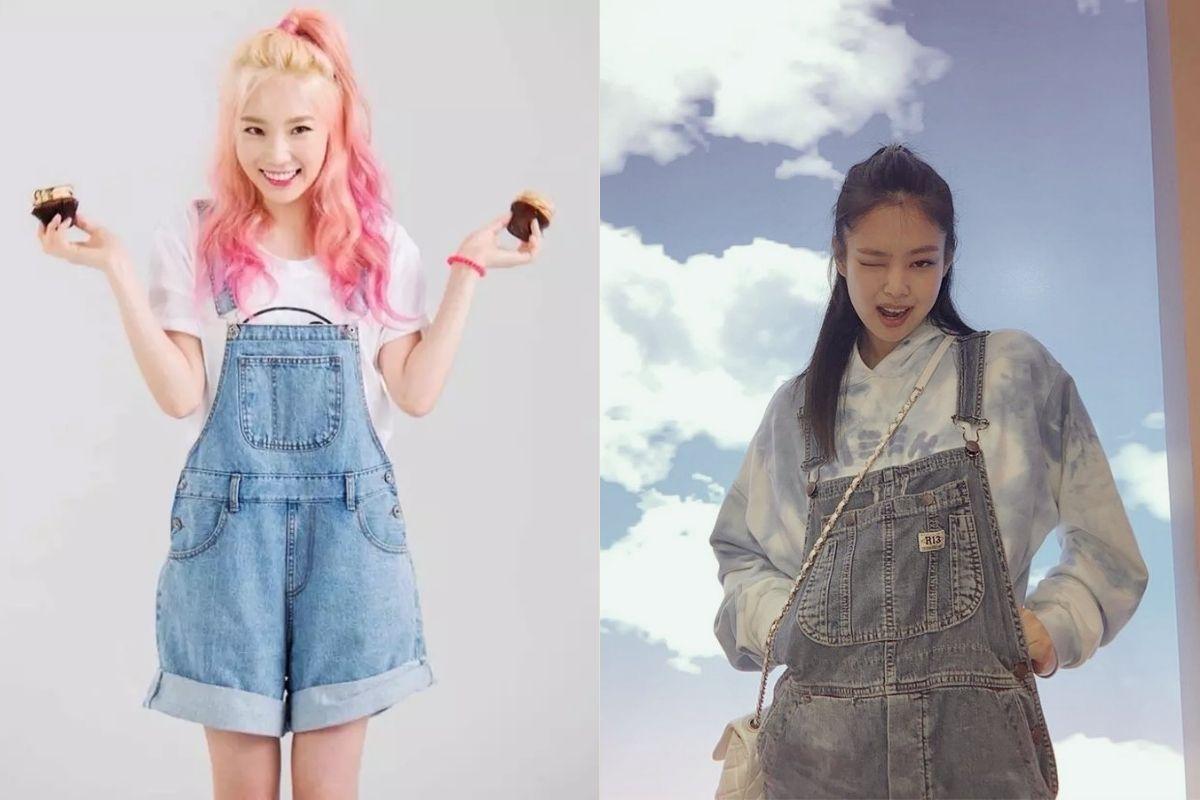 韓系穿搭 牛仔工人褲