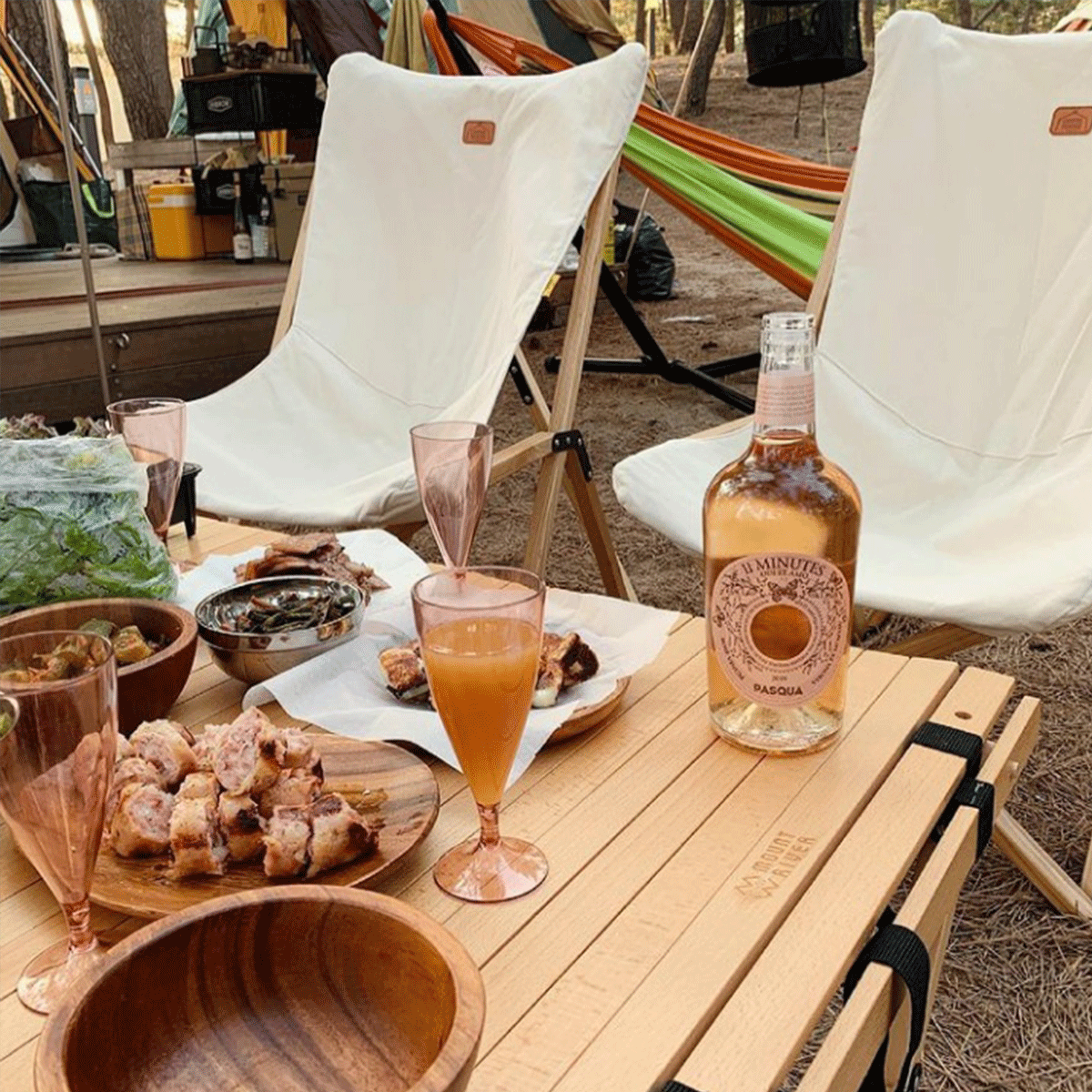 Camping dinner table