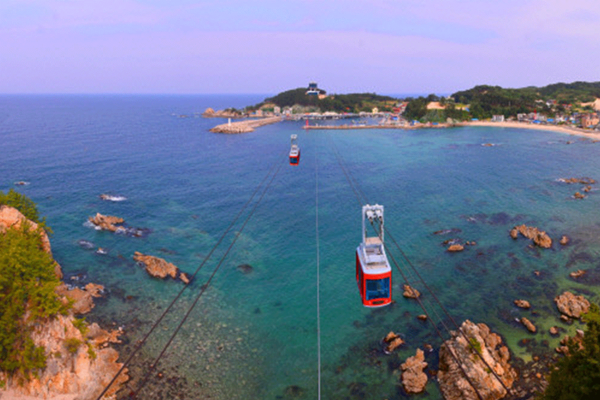 Samcheok marine cable car Jangho Port
