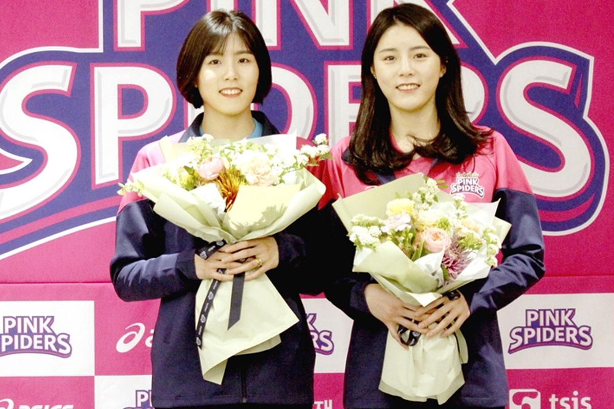 ฝาแฝดอีดายอง อีแจยอง นักกีฬาวอลเลย์