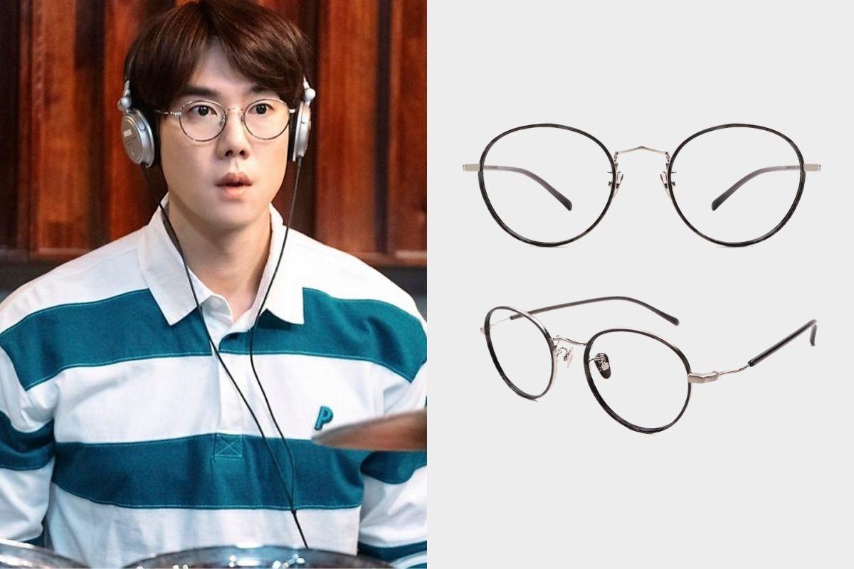 korean drama hospital playlist glasses, Ahn Jeong Won, Yoo Yeon Seok, Manomos Wind C2 , CARVEN eyewear RISE col.04