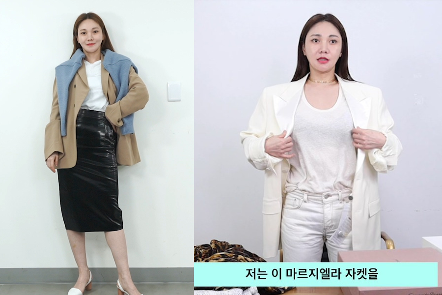 AliceFunk的潮流时尚穿搭，展现颜色搭配技巧，圆领白色上衣搭配多彩条纹裤，完美演绎亮丽风格。