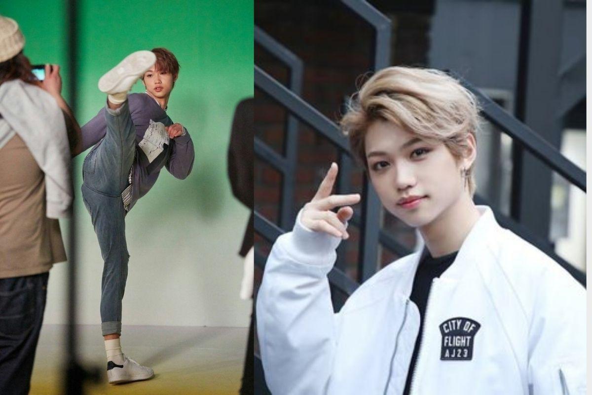 Võ sĩ thực hiện đòn đá cao trong Taekwondo trước phông nền xanh, nhấn mạnh tính linh hoạt và sức mạnh.