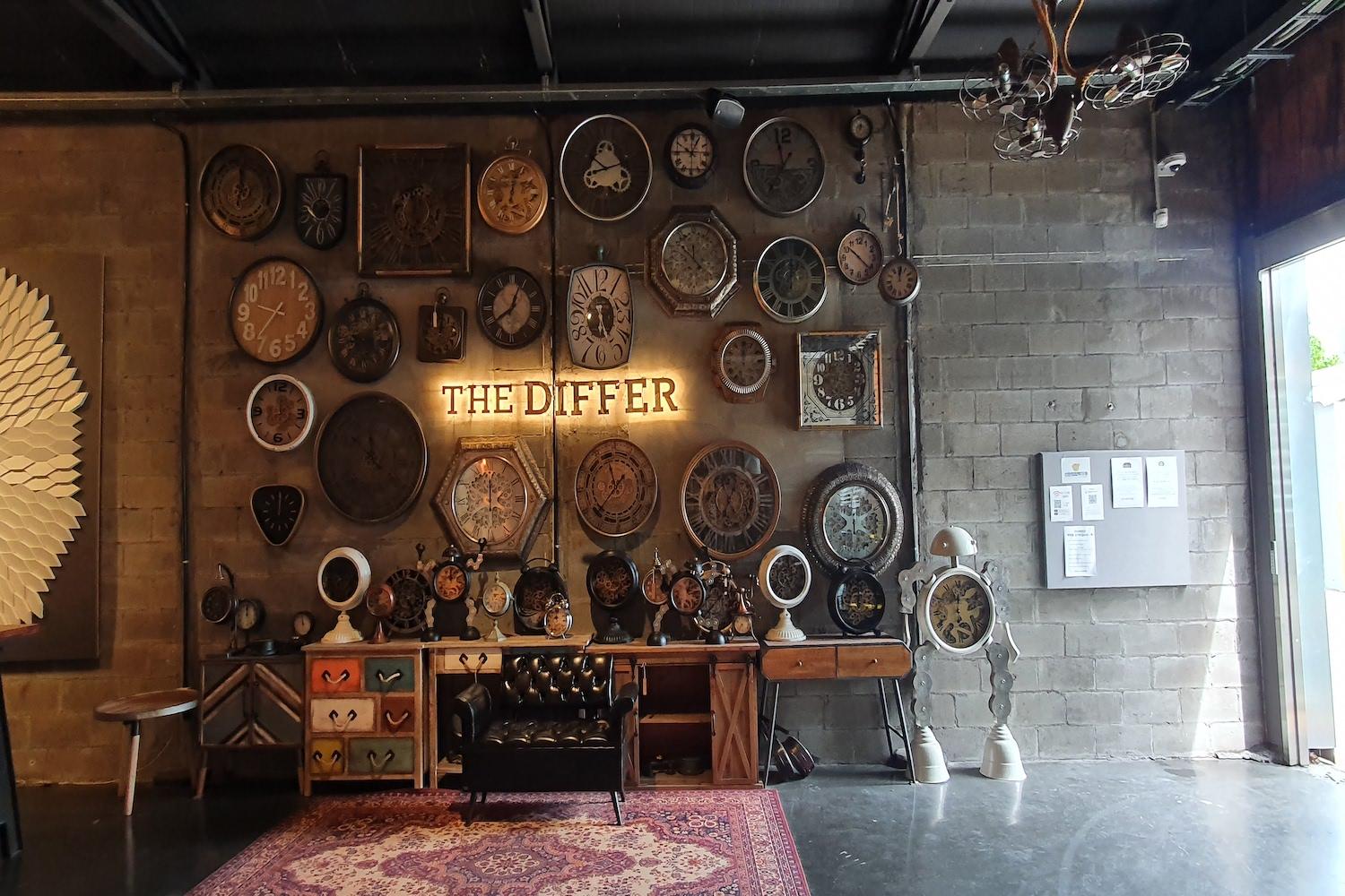 The Differ clock photo zone