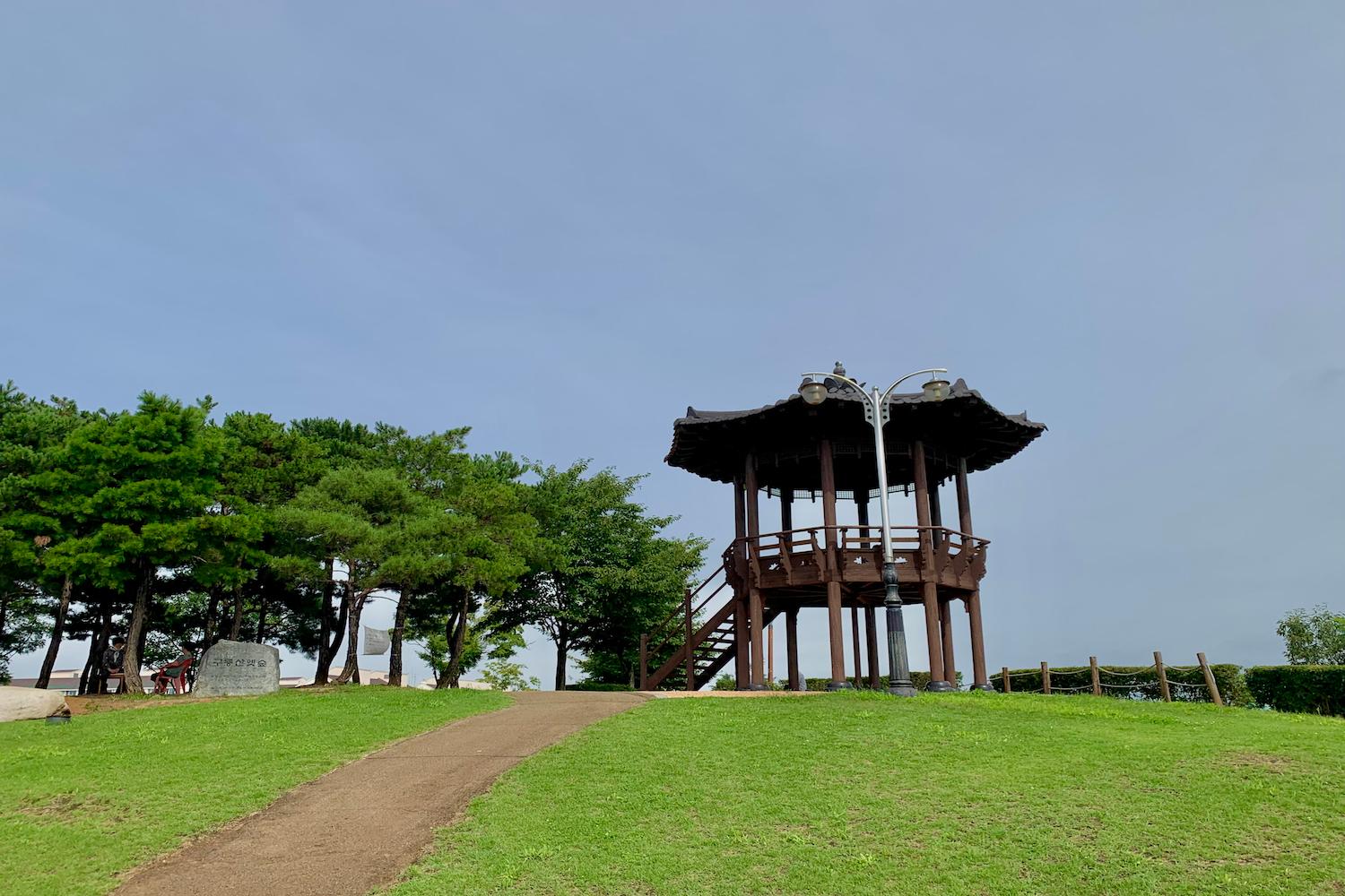 pavillion and walking path