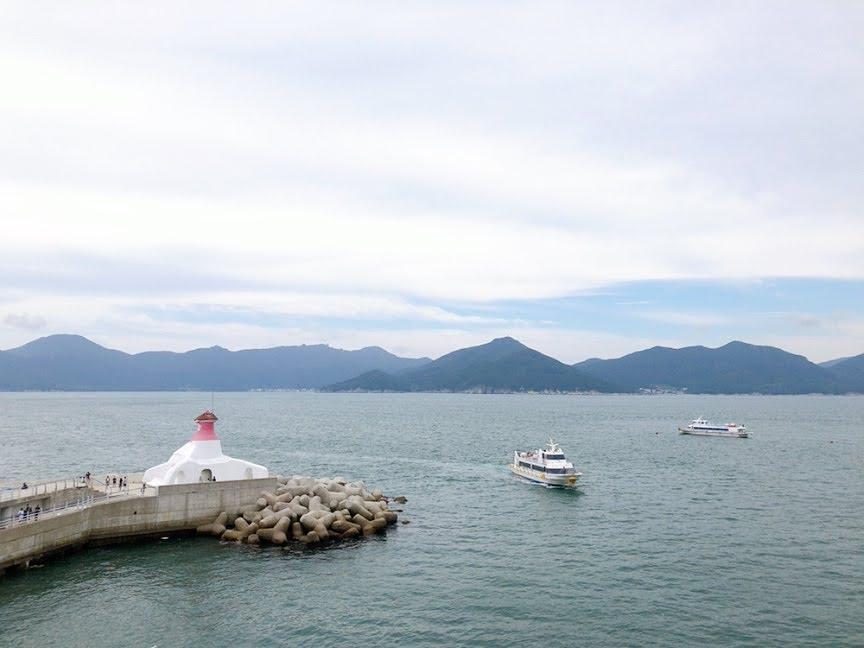 cảng để ra đảo Oedo, vườn sinh thái Oedo-Botania ở Geoje