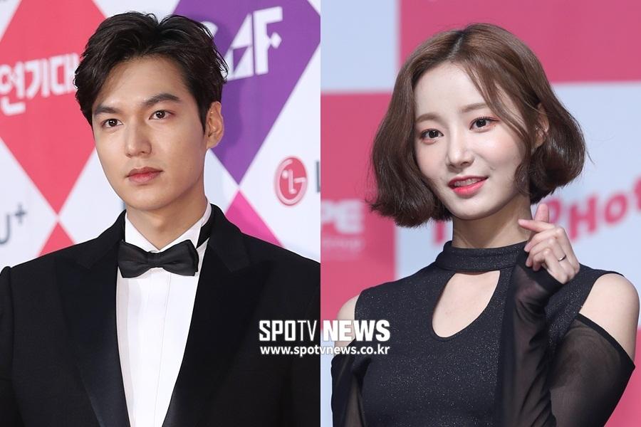 イ・ミンホとヨヌの熱愛報道の中で公式イベントに出席するイ・ミンホ、スーツを着ている。