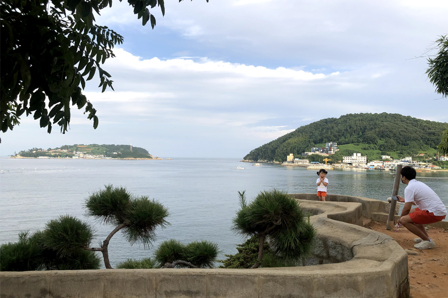 On the walls of Maemi Castle on Geoje Island