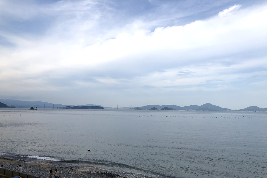 Sea close to Maemi Castle on Geoje Island