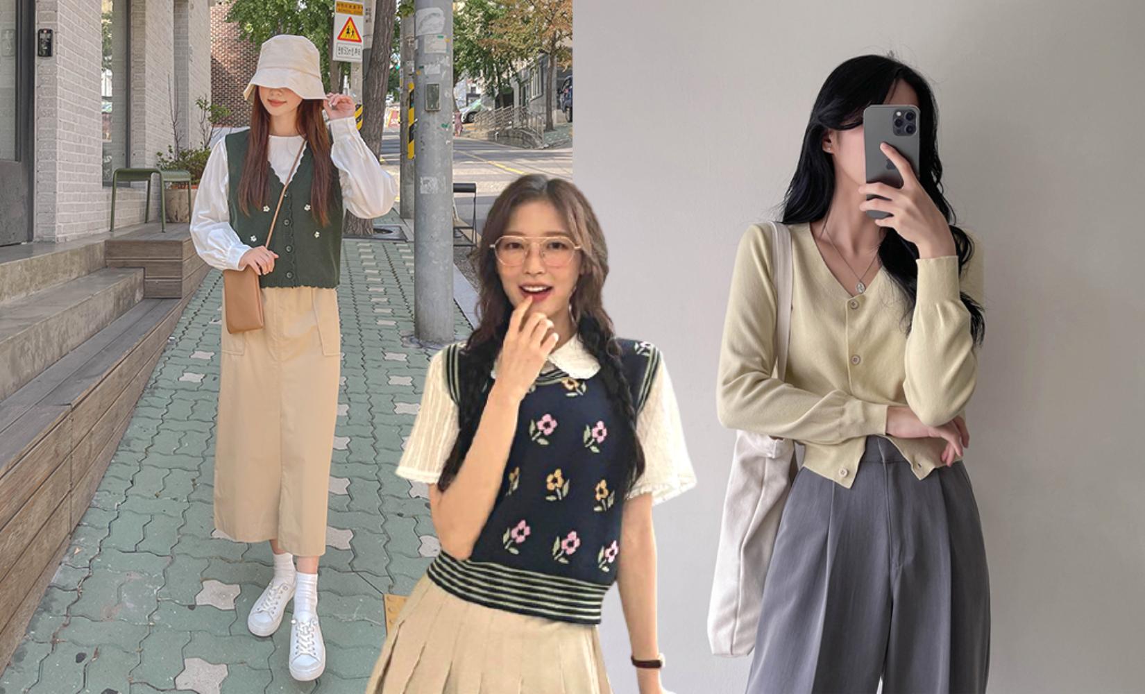 2021年韓国秋のトレンドファッションコーデ