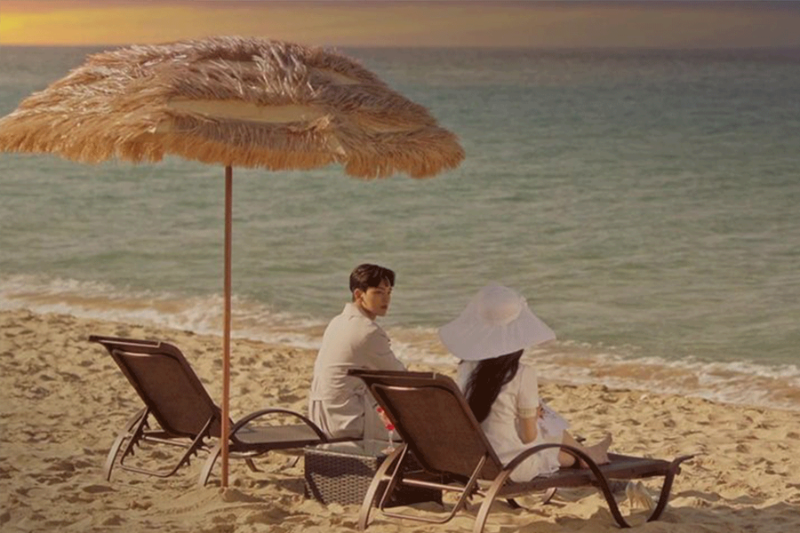 《德魯納酒店》具燦星與滿月社長在韓國望祥海邊的私人海景場景