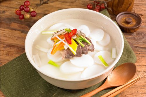 a bowl of tteokguk for seollal