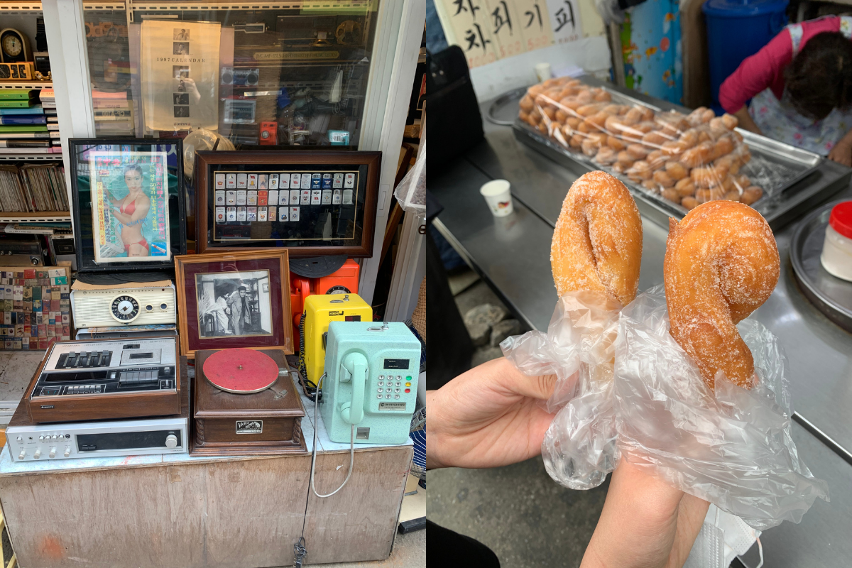 Hwanghakdong Market, street food snacks