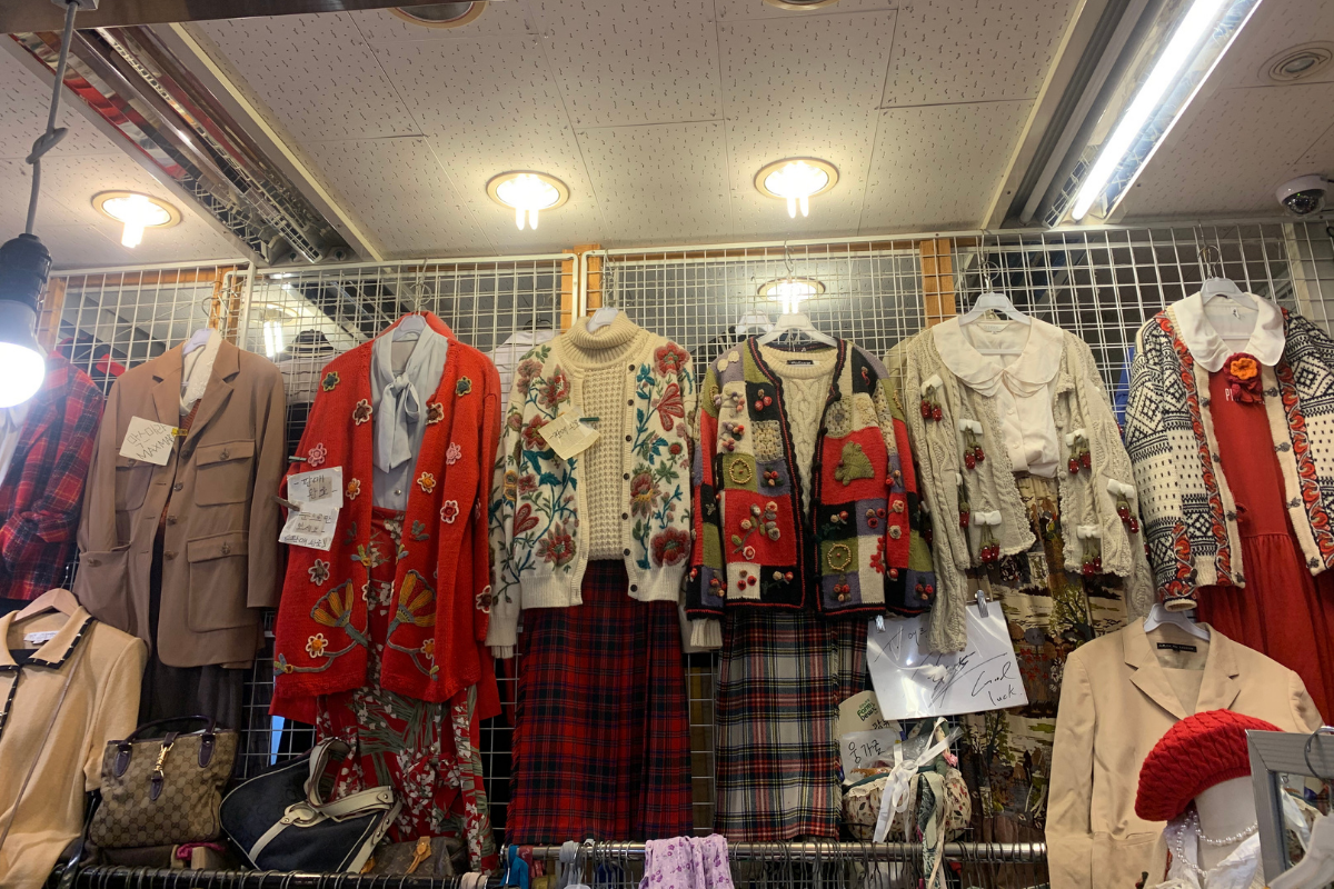 Gwangjang Market clothing display
