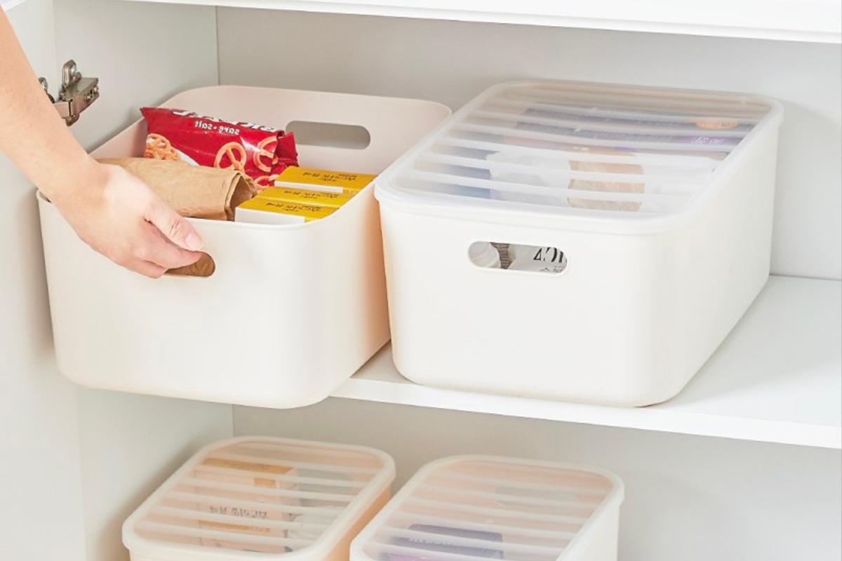 Daiso korea, new products september 2025, pantry storage box