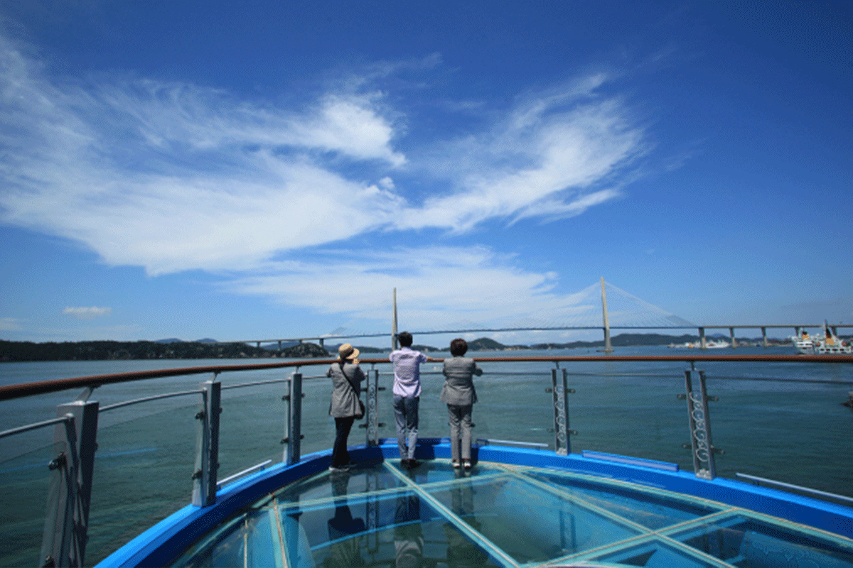mokpo skywalk, travel korea