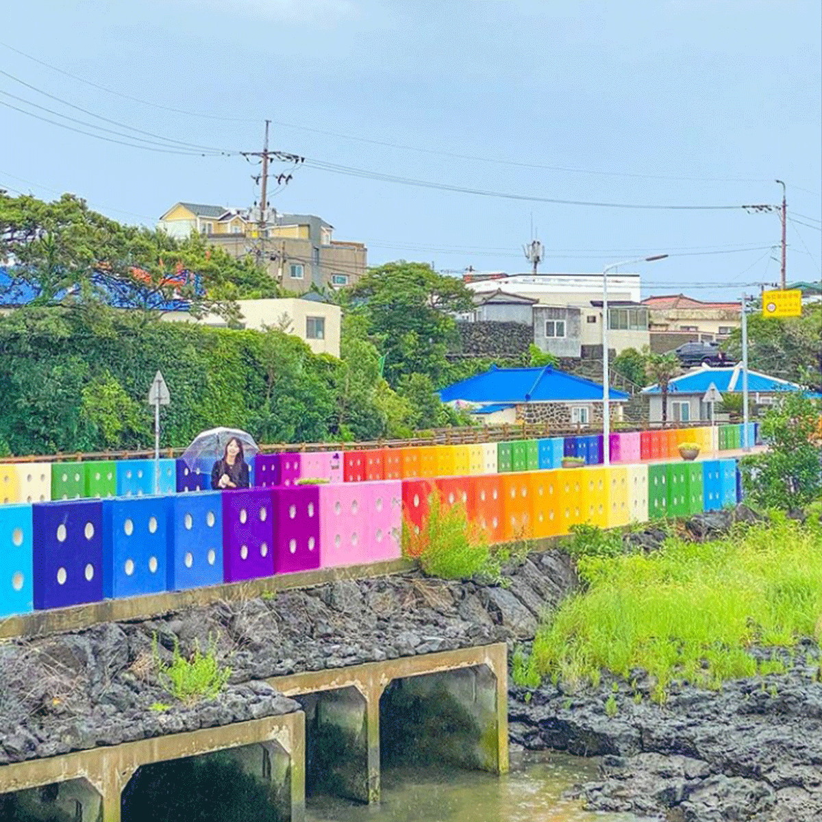 jeju sinheungri saemulkkak rainbow road, travel korea, photo spot