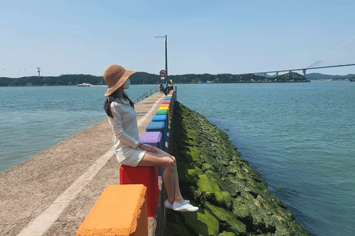 mokpo rainbow road, travel korea, photo spot