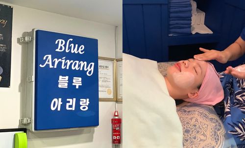 Myeongdong, Seoul, Korea Blue Arirang skincare and massage, facial treatment