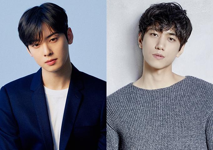 韓国のドラマ『アイランド』のキャスト、俳優チャ・ウヌとソンジュンの宣材写真。Fantagioおよびthe WAY company提供。