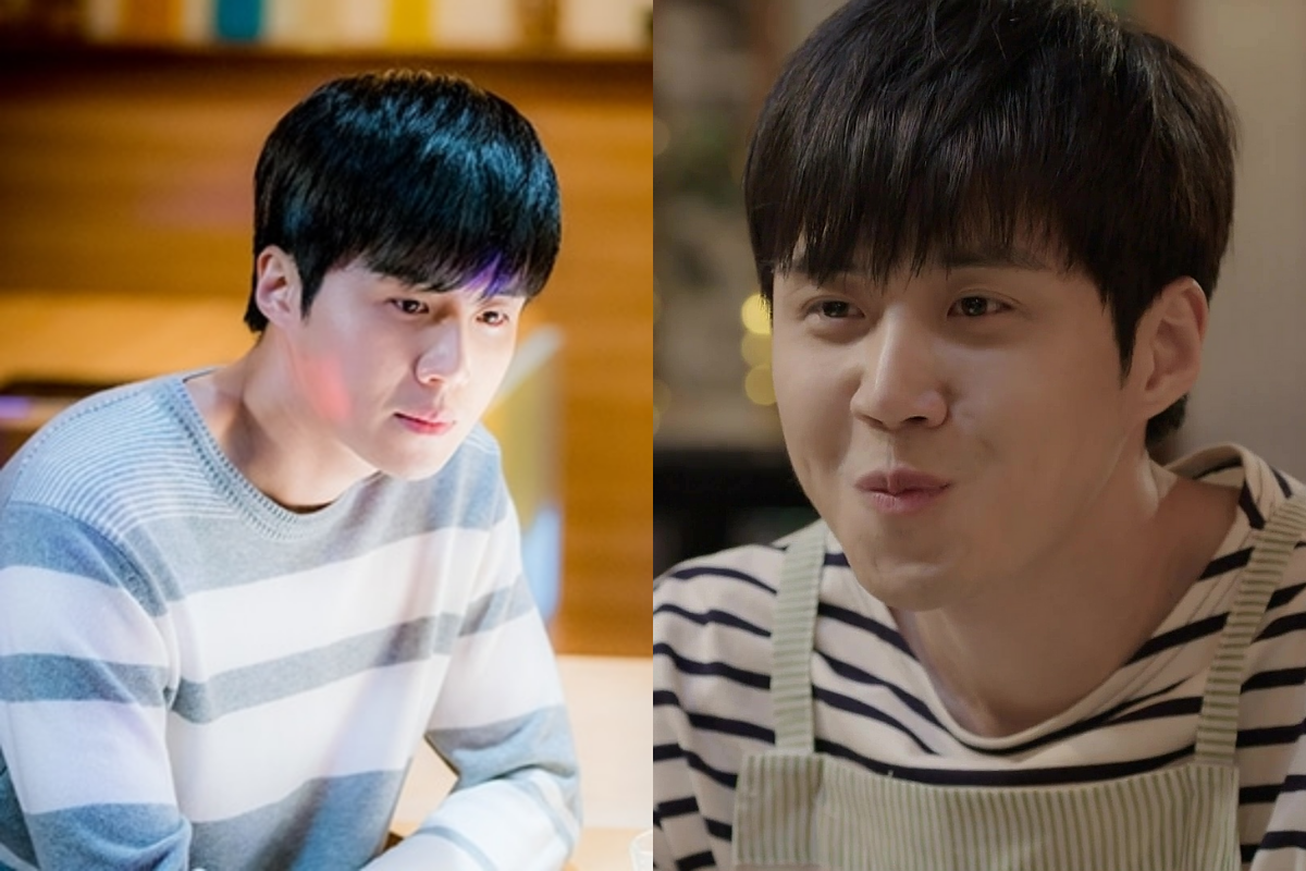 Ким Сон Хо в романтическом спецвыпуске 'Ты сводишь меня с ума', персонаж в полосатом свитере, уютная обстановка, 2018 год