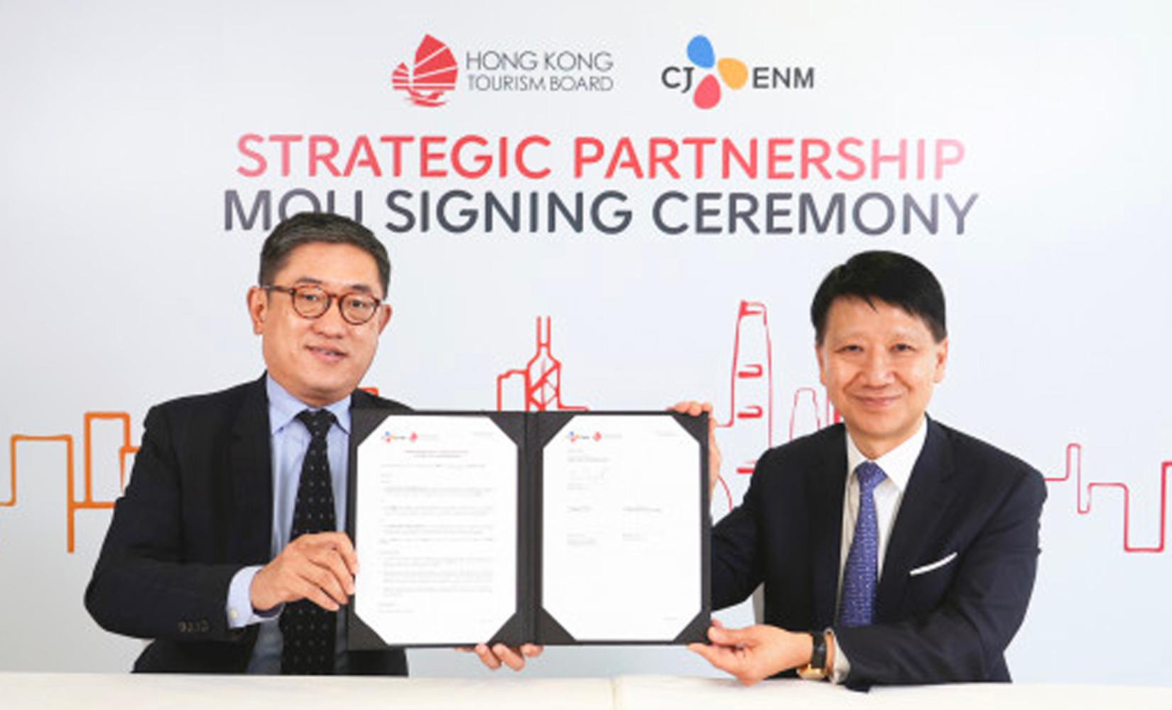 香港旅遊發展局同CJ ENM簽署合作
