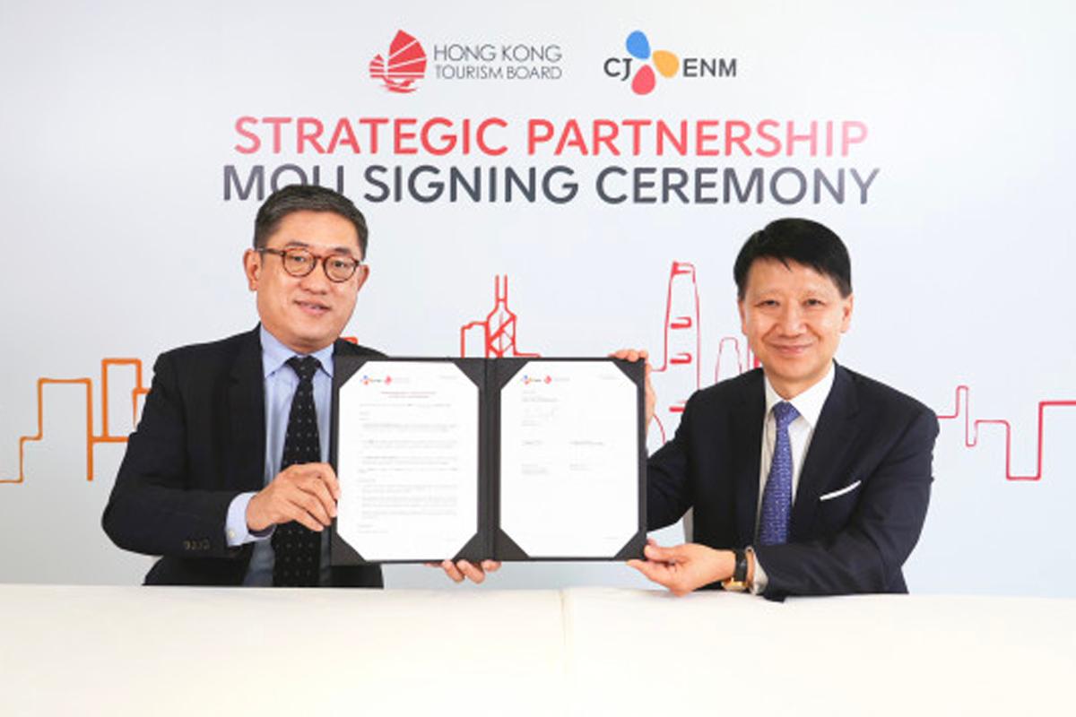 香港旅遊發展局同CJ ENM簽署合作