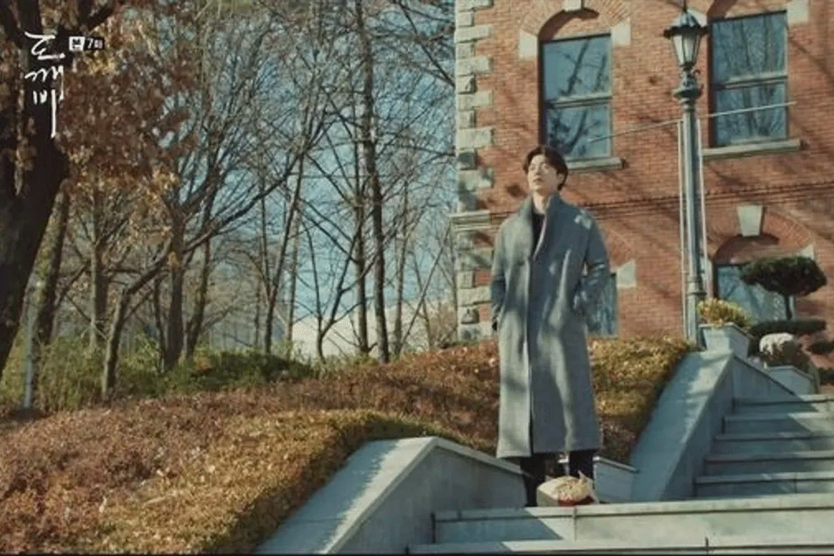 建国大学博物館が登場する韓国ドラマ「トッケビ」の撮影シーン。