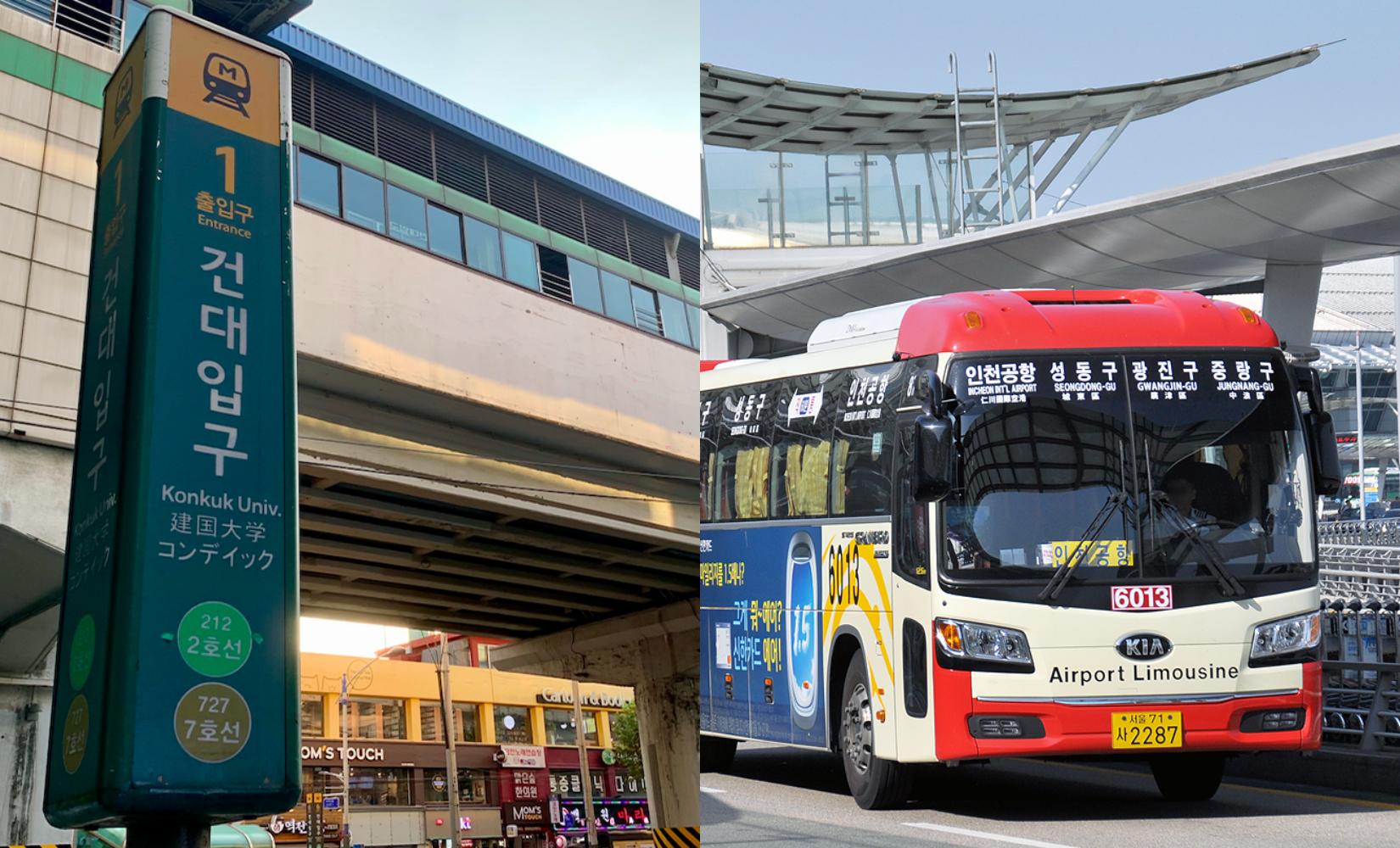 Tổng hợp thông tin giao thông ở Seongsudong và Đại học Konkuk