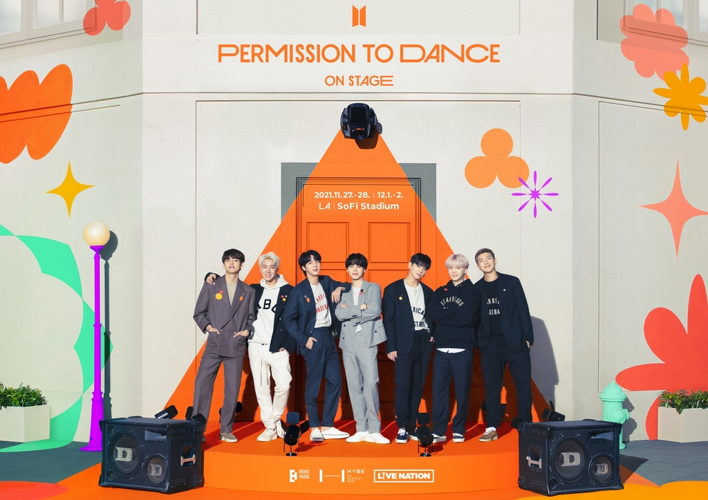 bts permission to dance on stage online концерт постер