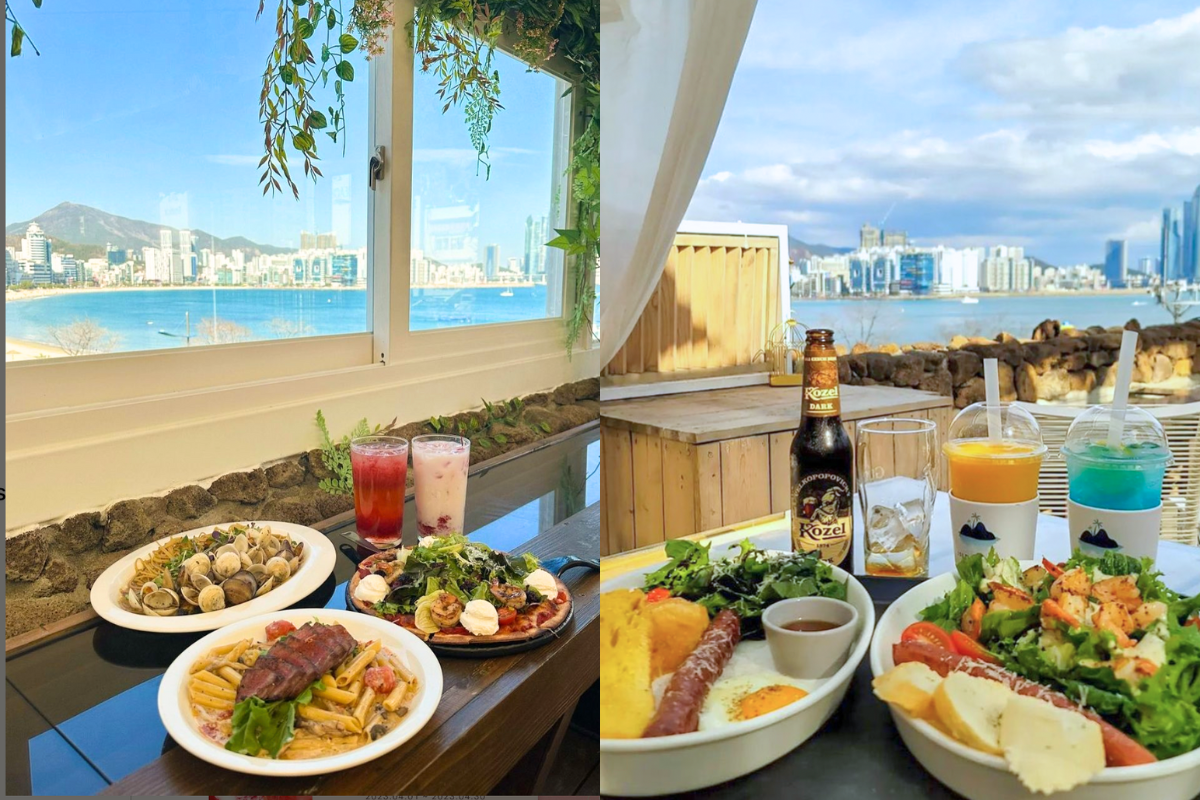 đồ ăn tại ISLD De BLÉU, quán cafe view biển đẹp ở Busan