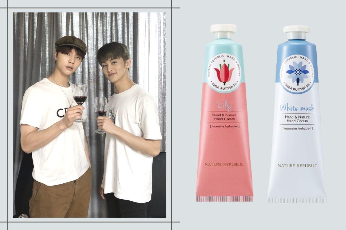 NCT Mark & Jonny and Hand & Nature Hand Creams