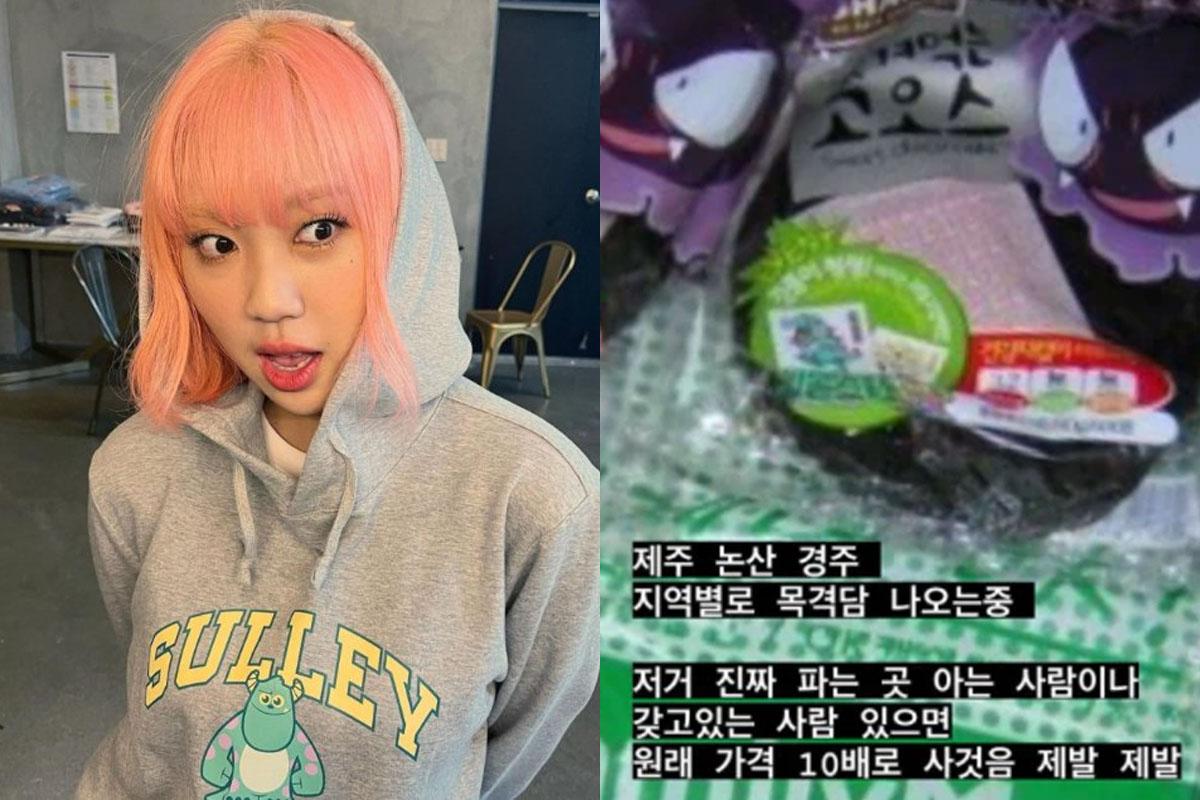 ภาพแสดงภาพถ่ายของนักร้องและศิลปินชาวเกาหลีถือขนมปังโปเกม่อน ซึ่งแสดงถึงความนิยมและยากในการหาซื้อขนมปังนี้แม้กระทั่งในหมู่บุคคลที่มีชื่อเสียง