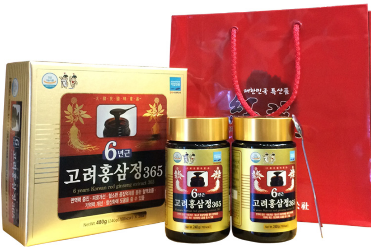 Cao hồng sâm 365 - sản phẩm sức khoẻ Hàn Quốc được người Việt ưa chuộng và giá thật ở Hàn