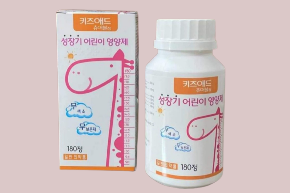Viên uống dinh dưỡng tăng trưởng chiều cao - sản phẩm sức khoẻ Hàn Quốc được người Việt ưa chuộng và giá thật ở Hàn