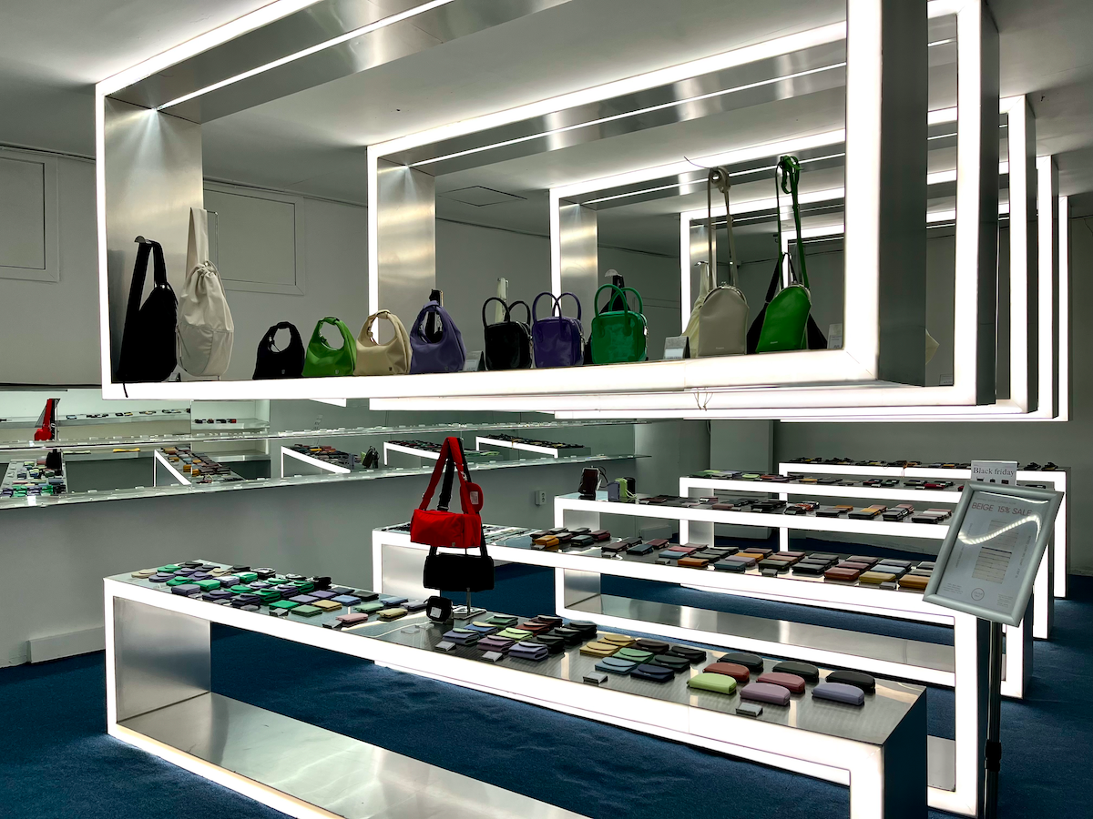 euljiro seoul shopping, fennec square bags and wallets