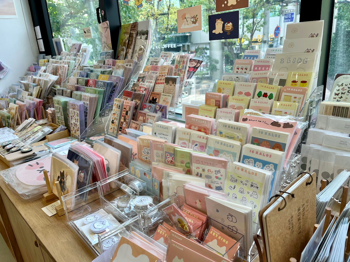 euljiro seoul shopping, stationary store mind things