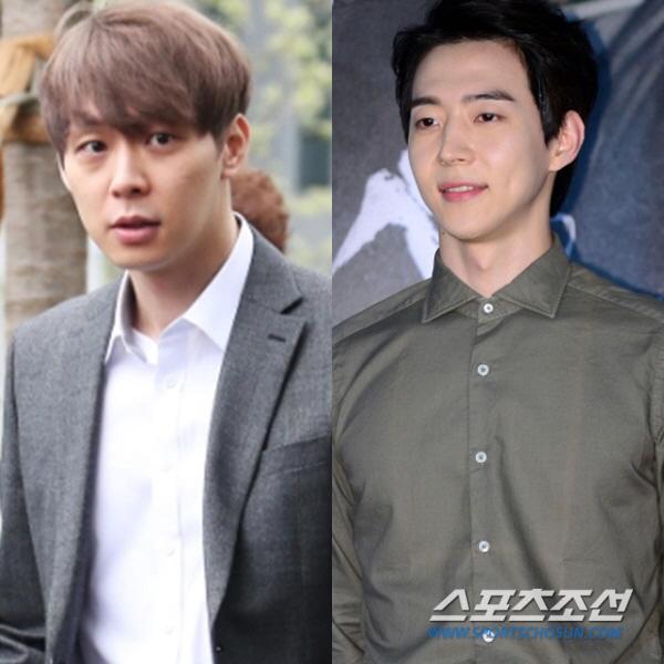 グレーのスーツを着た俳優パク・ユチョンの写真、スポーツ朝鮮撮影