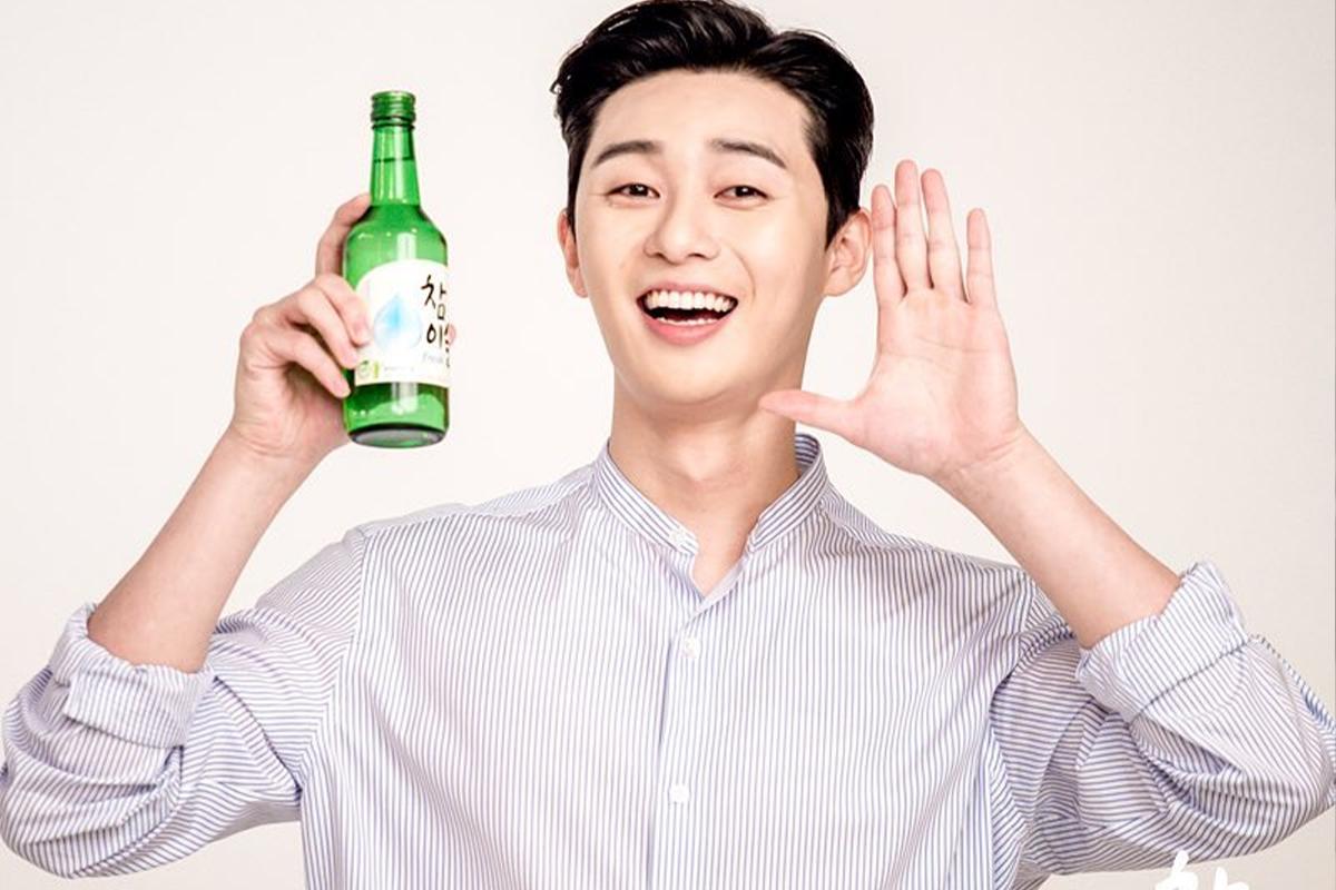 บางยี่ห้อเครื่องดื่มแอลกอฮอล์เกาหลี ที่มีรูป Park Seo-joon