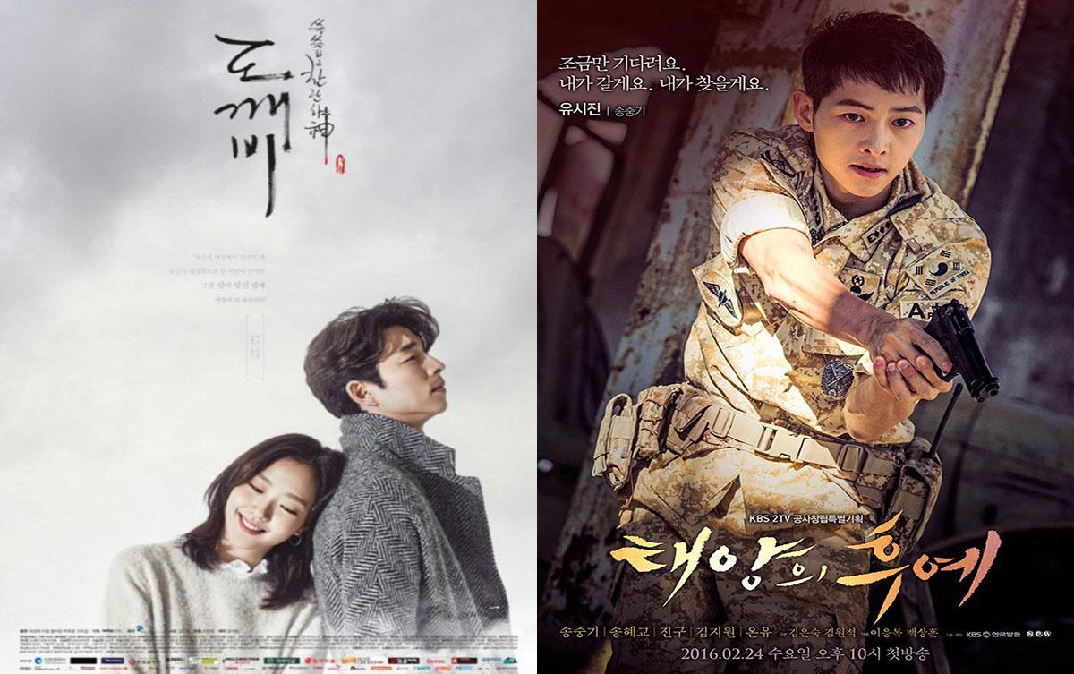 favorite korean drama, goblin, descendants of the sun