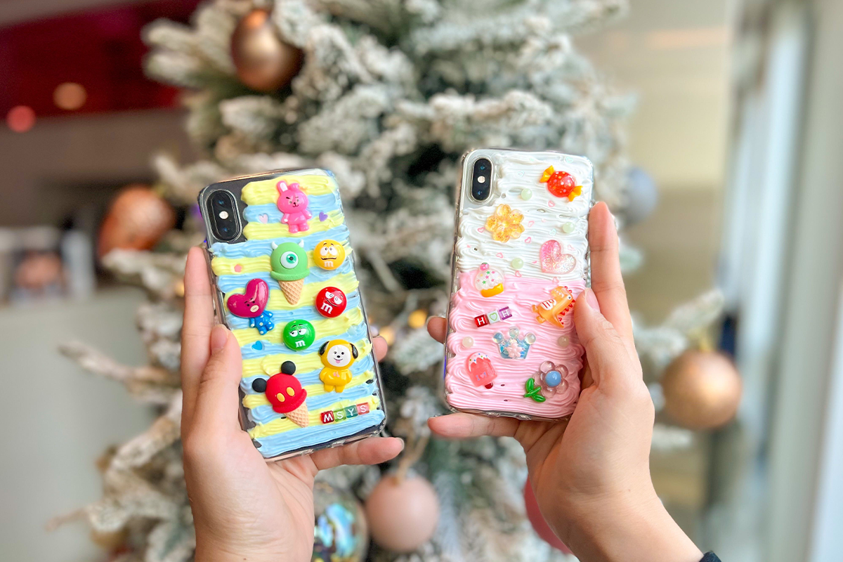 Finished phone cases.