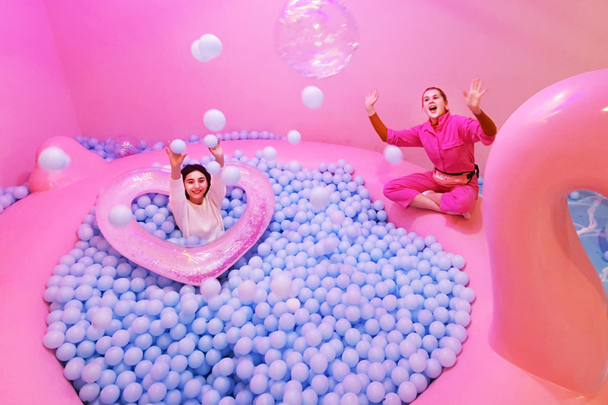 A colourful exhibition in Insadong, Seoul