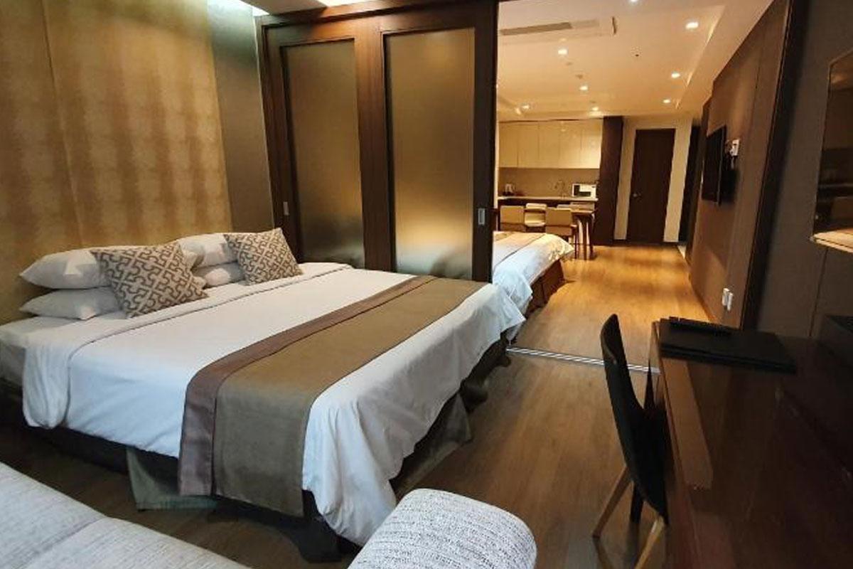 A room at the O Cloud Hotel.