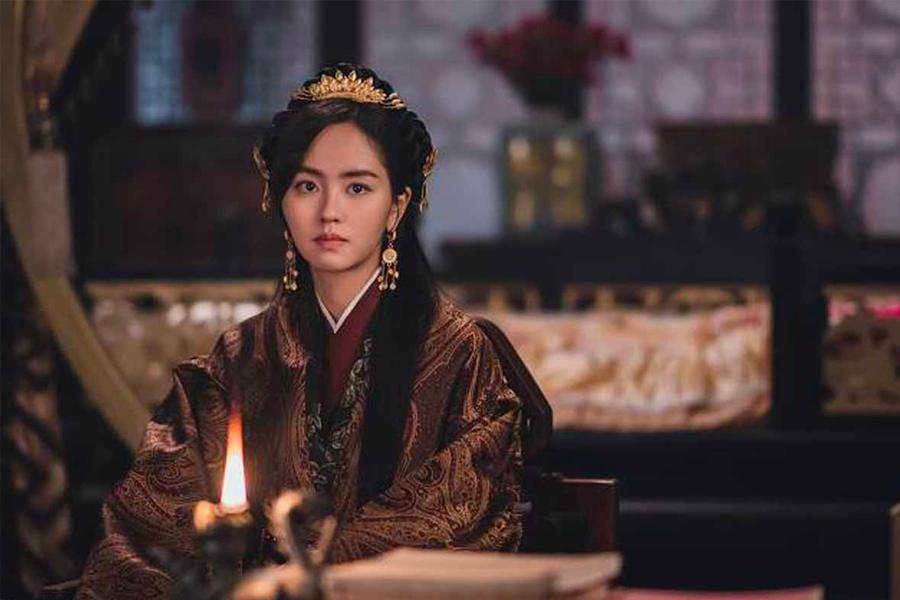 韓劇《月升之江》中的經典場景，高句麗平岡公主與溫達將軍的愛情故事