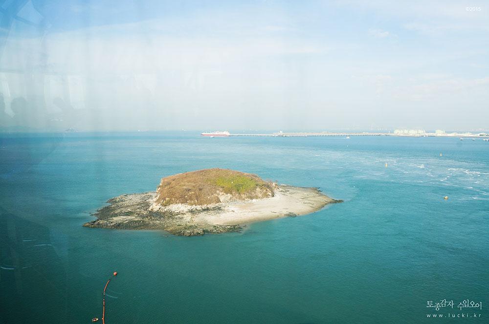 済州島の青い海と空が広がる美しい風景