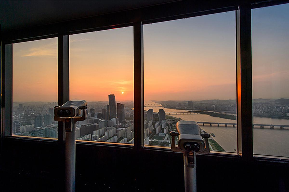 korea seoul 63 building 63 art observatory sunset