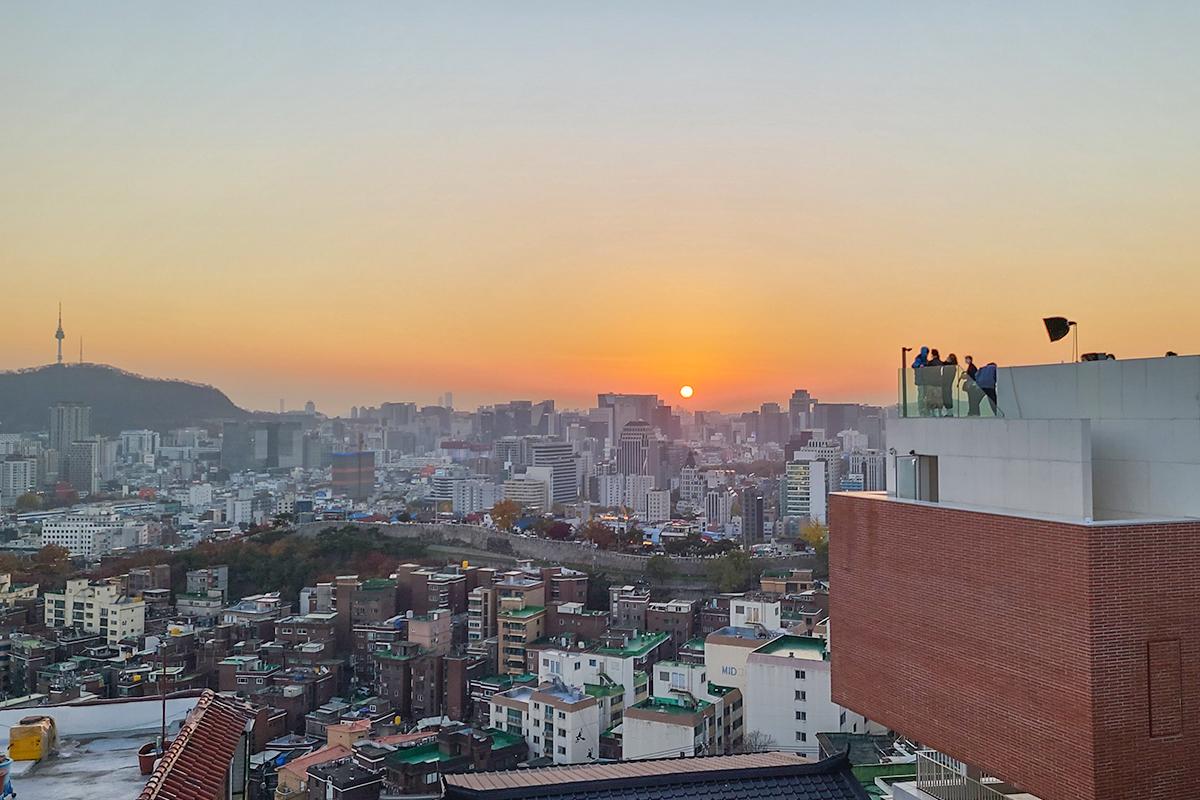 korea seoul changsin sungin quarry observatory sunset