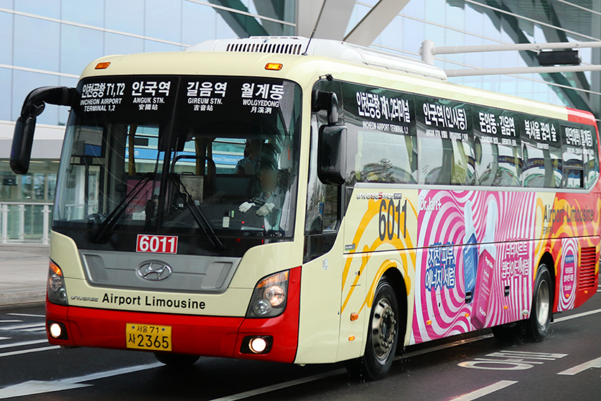 Xe buýt sân bay số 6011 (Sân bay Quốc tế Incheon -> Bukchon và Samcheong-dong)