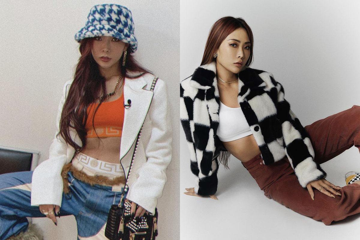 Honey J以時尚配件提高穿搭的魅力，包含太陽眼鏡和漁夫帽，展現獨特風格。